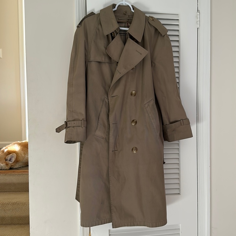 Brookes brothers khaki trench coat